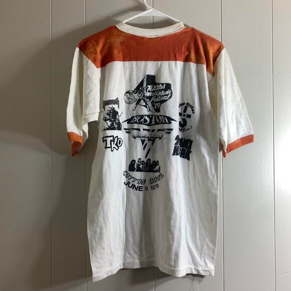 1979 BLUE OYSTER CULT BOSTON VAN HALEN SAMMY HAGAR double sided ringer tee shirt - Picture 7 of 7